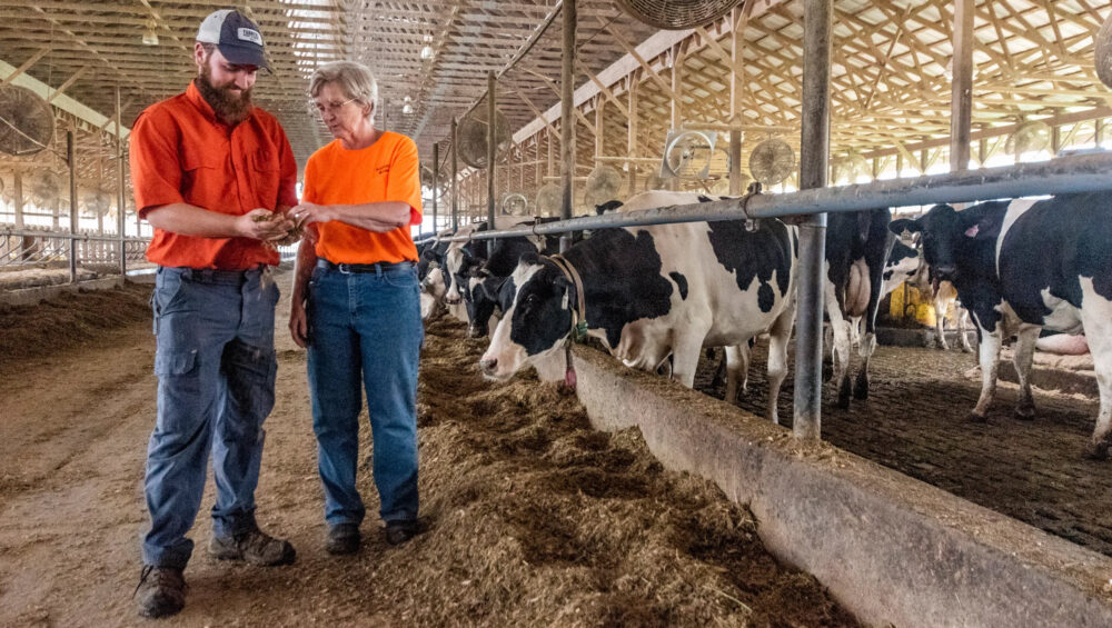 Dairy farmer enjoys a good customer experience