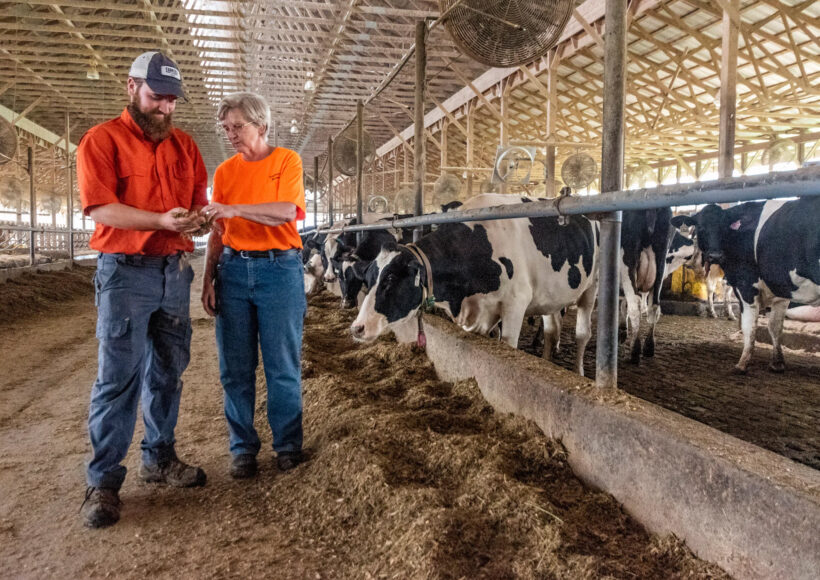 Dairy farmer enjoys a good customer experience